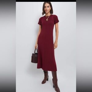 Hyacinth house oxblood Midi Dress